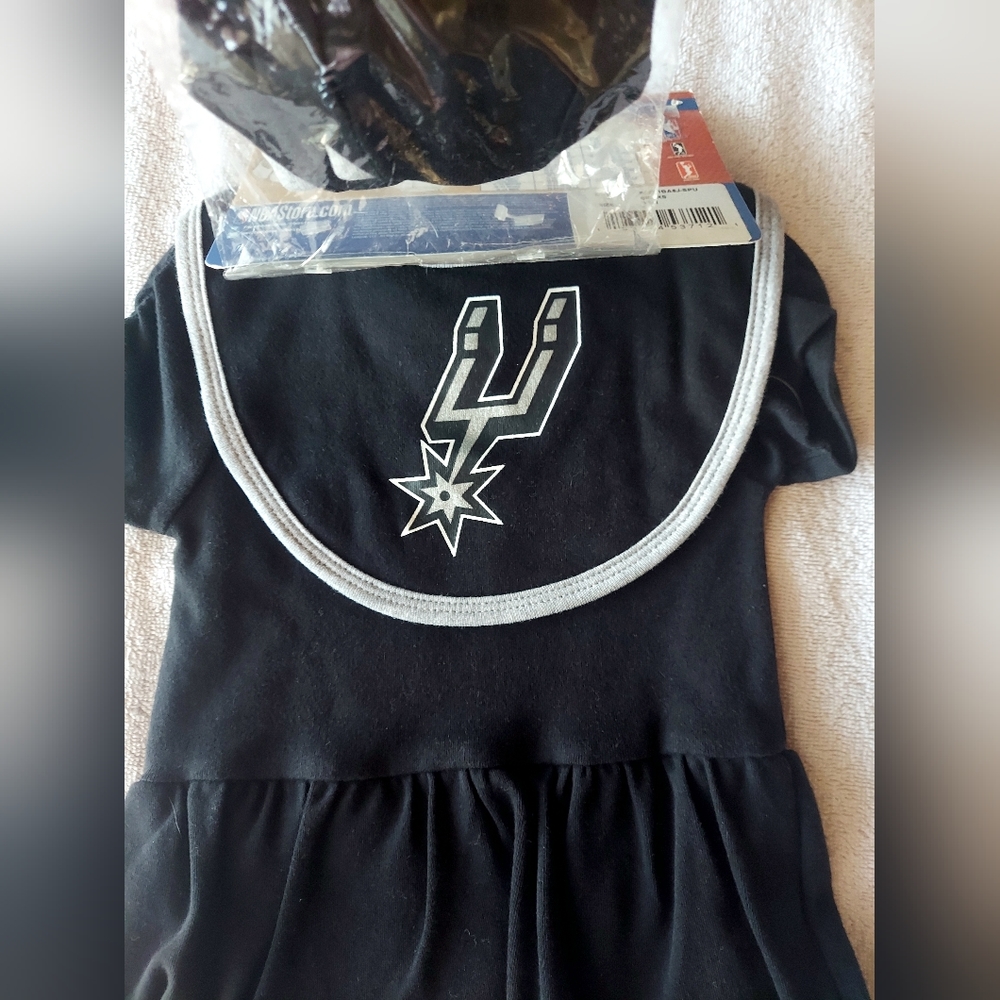 San Antonio Spurs Baby Girl Outfit Set